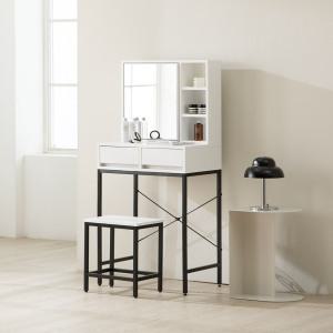 [MD픽 리뷰이벤트]파로마 오스턴 책장형 600 수납화장대 (스툴포함)