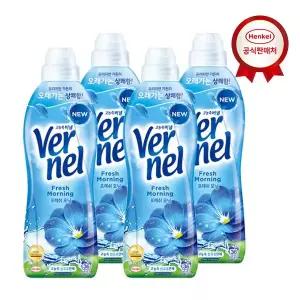 [버넬] 섬유유연제 트리니티 프레쉬모닝 0.9L x4개