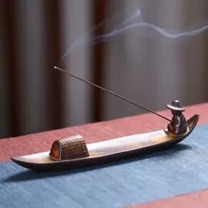 [비투비월드]도자기 뱃사공 인센스 스틱 홀더 향받침대