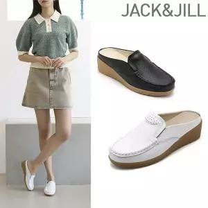 잭앤질 소가죽 웨지 뮬 슬립온(JA3110)