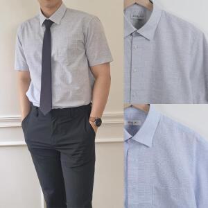 반팔셔츠 여름남방 체크무늬