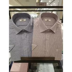 [닥스](김해점)2026 SS 일반핏 반소매 마이크로체크 셔츠2종택1