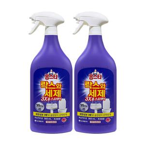 엘지생활건강 홈스타 락스와세제 3X 폼스프레이 후로랄향 900ml 2개 / 욕실청소 세정제