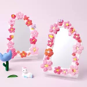 아트랄라 봄날 벚꽃거울 봄만들기 아크릴거울 컬러 볼클레이 아트 공예