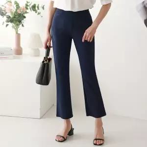 [하프클럽/플랜비컬렉션]아이스 부츠컷 허리 밴딩 슬랙스_PM2505PT004B