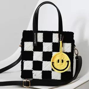 망스티치 가방만들기 DIY 손뜨개질 보드백 네트망공예