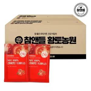 참앤들황토농원 NFC 100갈아만든 토마토즙 100포(실속포장)