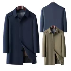 남자 정장 트렌치 코트 분리형 안감 남성 하프 반 신사 양복 회사 봄 가을 겨울 간절기