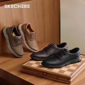 스케쳐스 남성 구두 운동화 경량 비지니스 캐주얼화 슬립인스 두꺼운 밑창