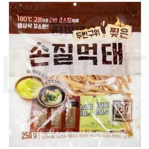 두번구워 황태 찢은 손질먹태 160g + 와사비마요 15g x 3p + 전주 가맥소스 15g x 3p, 1세트