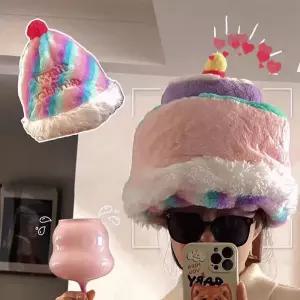 파티 이벤트 생일 케익 양면 모자 모형 인형 무료배송