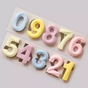 설탕 케이크 장식 주방 공예 도구 숫자 금속 초콜릿