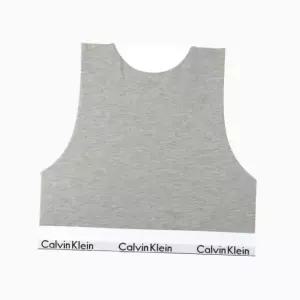 [Calvin Klein]UNDERWEAR CK 여성 모던 코튼 AF 하이넥 탑 브라렛 QF7626 GREY 698282