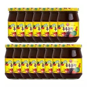 후루츠쨈 300G 15개/딸기/시럽/오뚜기잼/사과쨈/오뚜기쨈/포도잼/포도쨈/식빵쨈/과일쨈/불루베리잼/빵잼