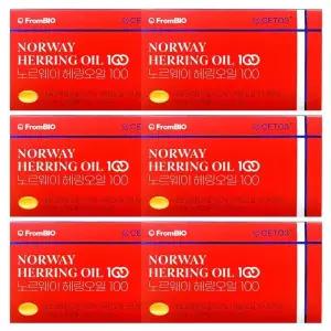 [프롬바이오] 노르웨이 헤링 100 북유럽 오메가11 세토3 30캡슐 6개 -SDL-