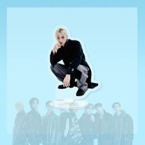 SK 새 앨범 아크릴 양면 스탠딩 플라크 장식 스타 쥬얼리 데코 데스크탑 유명인 피규어