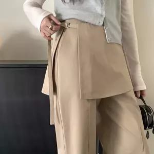 [코코블랑] 에브 랩 스커트 레이어드 팬츠 세트