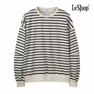 [르샵] 데일리룩 스트라이프 퍼프 맨투맨 티셔츠 (BQ1TS014A)