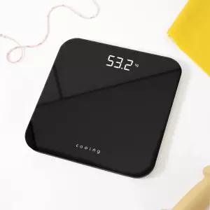 쿠잉 디지털체중계 BDS-260 블랙 가정용 정확한 몸무게 전자 측정기
