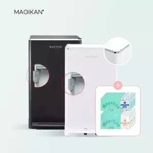 매직캔 쓰레기통 휴지통 [히포2 크롬 오토실링+리필 10개] 기저귀 페달형 저소음