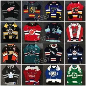 아이스하키 훈련 번호랜덤 단체 빈티지 저지 셔츠 져지 하키 유니폼