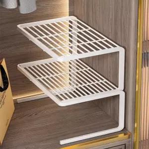 옷장 정리선반 칸막이 옷정리 화이트 소형 붙박이장 칸단