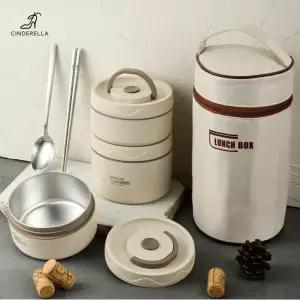 304 스테인리스 3단 보온 도시락 세트