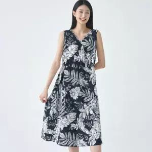 [지센] 여성 [지센] 인견 에스닉 패턴 원피스 LVOPO601_DN