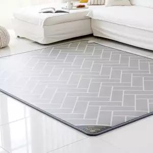 한일의료기 한일거실카페트 전기장판대형분리난방 헤링본 그레이 183x230cm 491598