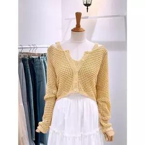 [NS홈쇼핑][레코브]네트 크롭 가디건 이너탑 세트(LC31F5KC514S)[35753029]