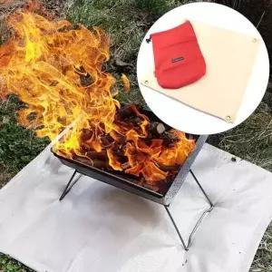 [골드스마일]캠핑 그릴 방염 소방 안전 매트 불멍 우드스토브 화로 포 취사도구