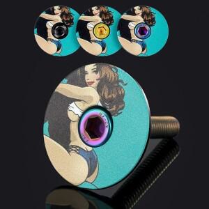 호환 Toopre MTB Mountain Road 자전거 보울 커버 (나사 포함) 스템 탑 캡 28.6mm 포크 튜브 헤드셋 사이클