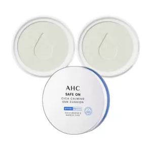 AHC 세이프온 시카 카밍 선쿠션 본품 25g + 리필/퍼프 x 2 세트