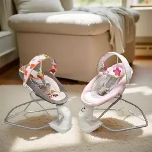 전동 바운서 아기 흔들의자 신생아 아기바운서 재우기침대