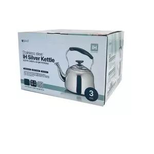 3L 주전자 스텐 IH 실버 인덕션물 소형 끓이는 레트로 보리차 스테인리스 레스