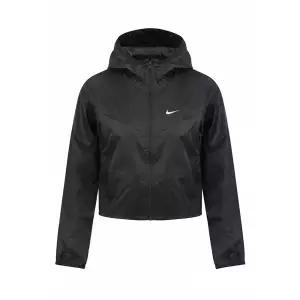 나이키 NSW 윈드러너 루즈 우븐 크롭 여성 바람막이 후드 자켓 점퍼 블랙 러닝 HJ1183-010
