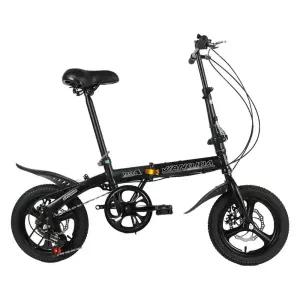 휴대용 자전거 폴딩 접이식 미니벨로 가벼운 산책용 화이트 미니 경량 출퇴근 충격 성인용
