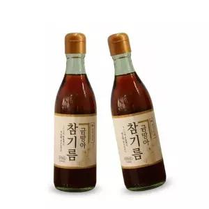 순수본가 100 통참깨 고소한 참기름 350ml+350ml