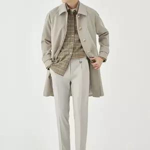 님성 데일리 코트 트렌치 추동 칼라 캐주얼 하프 루즈핏 상의 스타일 다올4