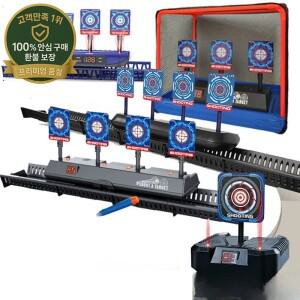 너프건용 타겟 자동 리셋 전자 사격 타겟 액세서리 사운드 라이트 사격 게임 장난감 고정밀 점수 측정