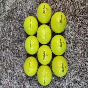 중고 골프공 타이틀리스트 PRO V1x 4피스 옐로우 로스트볼 10구 (투명케이스