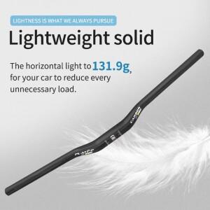 호환 글로시 카본 MTB 자전거 핸들바 플랫 라이즈 31.8mm 클램프 직경 600-760mm 사이클링 액세서리
