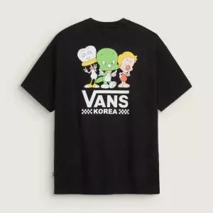 [롯데백화점]반스 둘리 코리아 크루 반소매 티셔츠 블랙 VN0012PVBLK