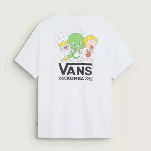 [롯데백화점]반스 둘리 코리아 크루 반소매 티셔츠 화이트 VN0012PVWHT