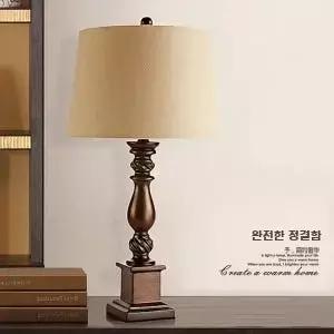 원목 블 램프 협탁 인테조명 침실 무드등 스탠드 엔틱조명 레트로조명