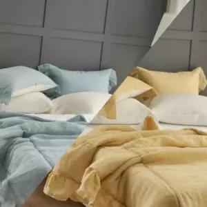 돈스텔 베드스프레드 퀸세트 화이트 고급 코튼 침실