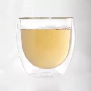 유리컵 180ml 홈카페 머그컵 이중 내열컵