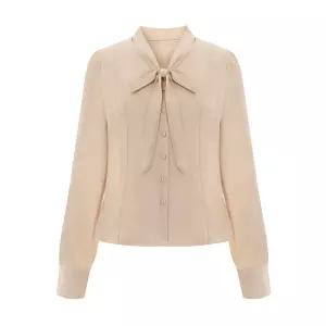 (택가 119000원)[티뷰] 실키타이블라우스_V6A-CBL036