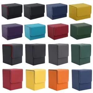 보드게임 프리미엄 고품질 강력한 대형 100 + 카드 스토리지 박스 보드 게임 케이스 데크 PKM YGO TCG 바인