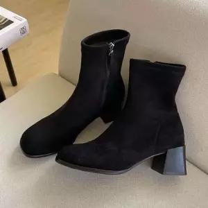 홀릭 HSM028 여자 롱부츠 발편한 워커 스웨이드 부츠 검정